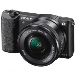 Sony Alpha a5100 E-mount Mirrorless Camera ( White / Black ) + 16-50mm Power Zoom Lens  ILCE-5100L